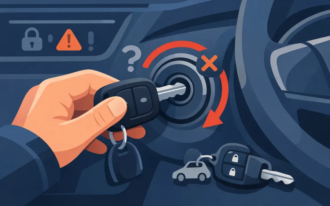 Por qué mi llave del coche no gira