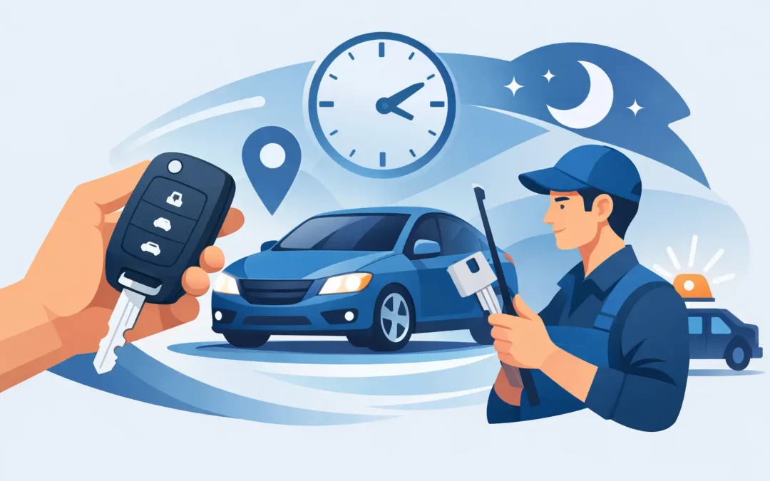 Servicio urgente de llaves de auto 24/7