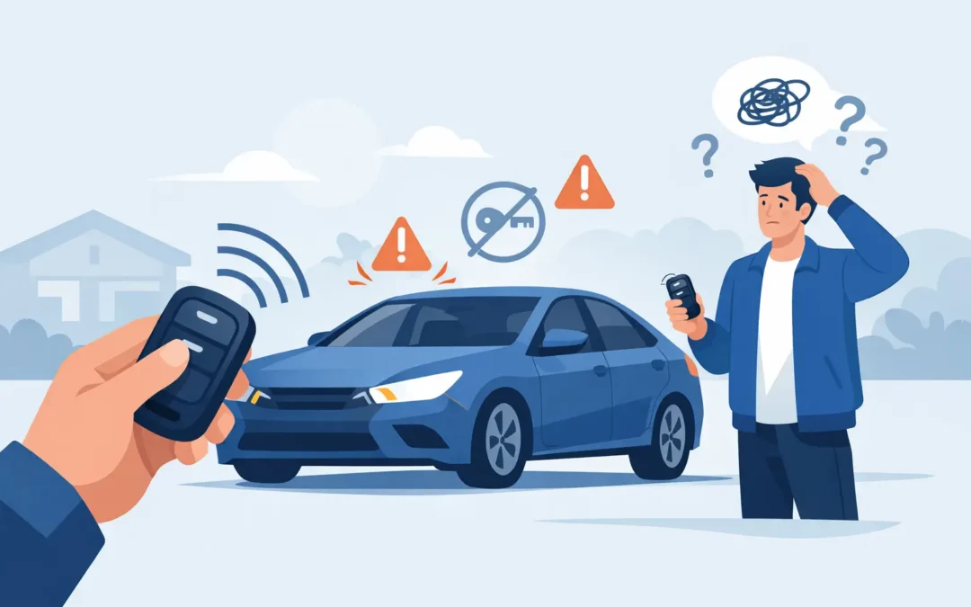 Carro no reconoce llave: qué hacer ya