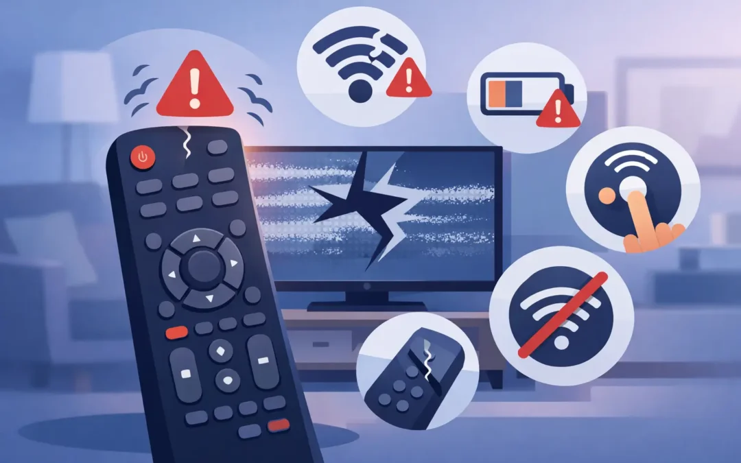 7 señales de control remoto averiado