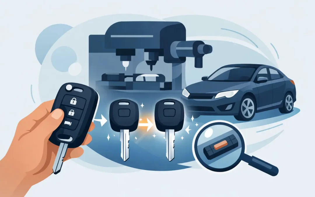 ¿Se puede copiar una llave codificada de coche?