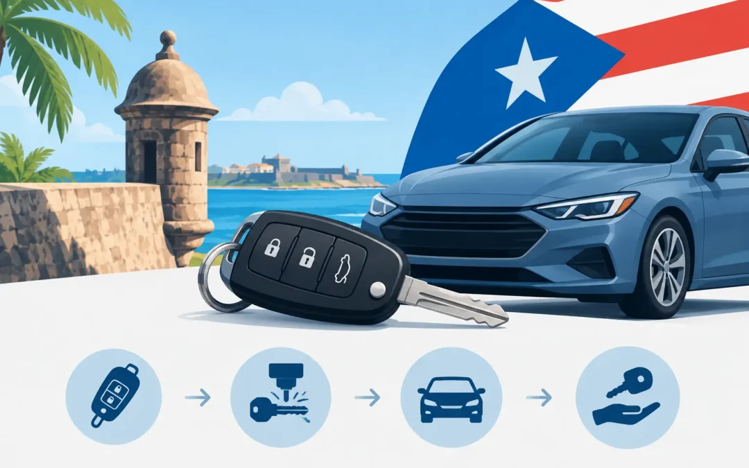 Proceso de llave nueva para autos en Puerto Rico