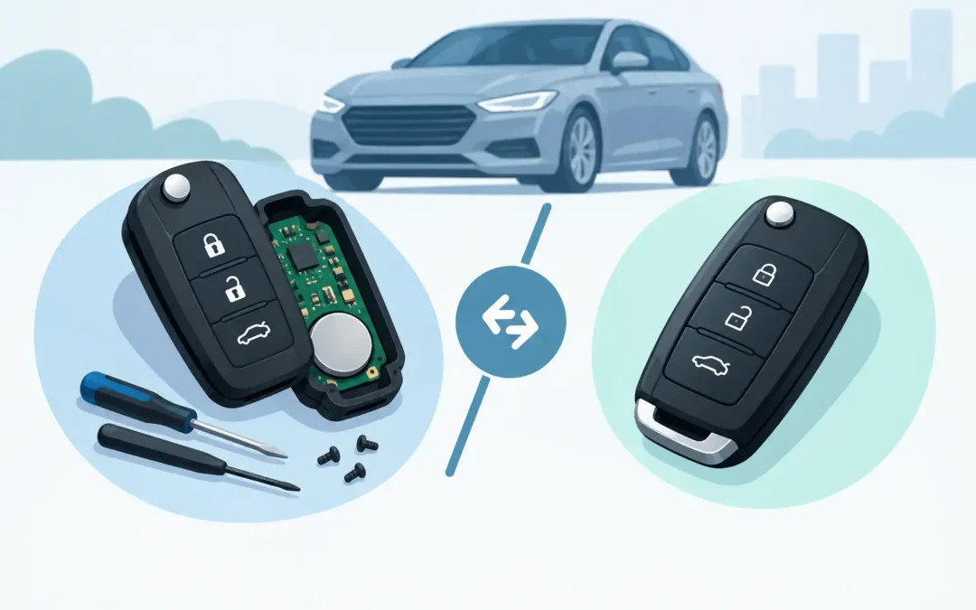 ¿Reparar o reemplazar control remoto del auto?